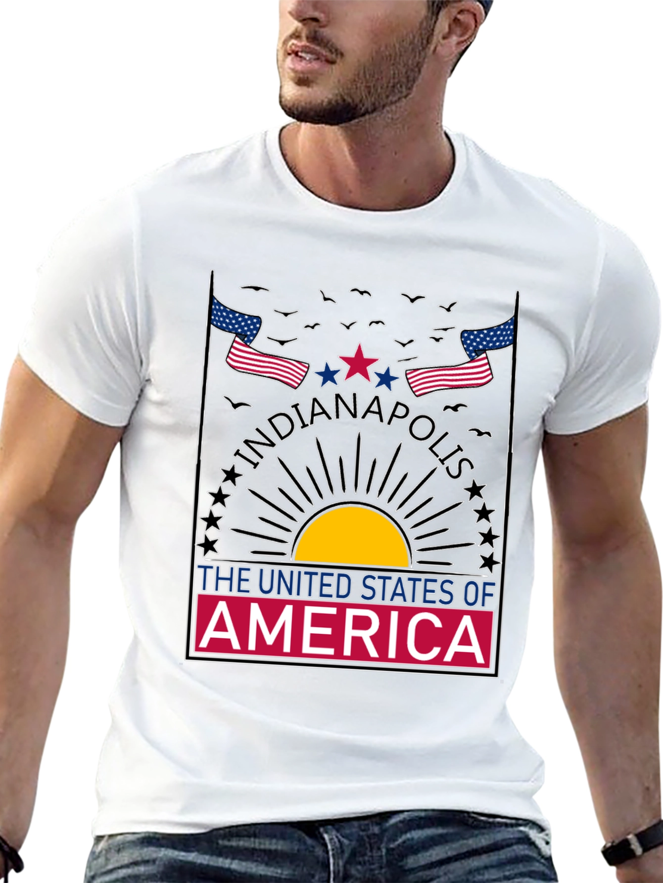 Indianapolis USA Graphic T-Shirt
