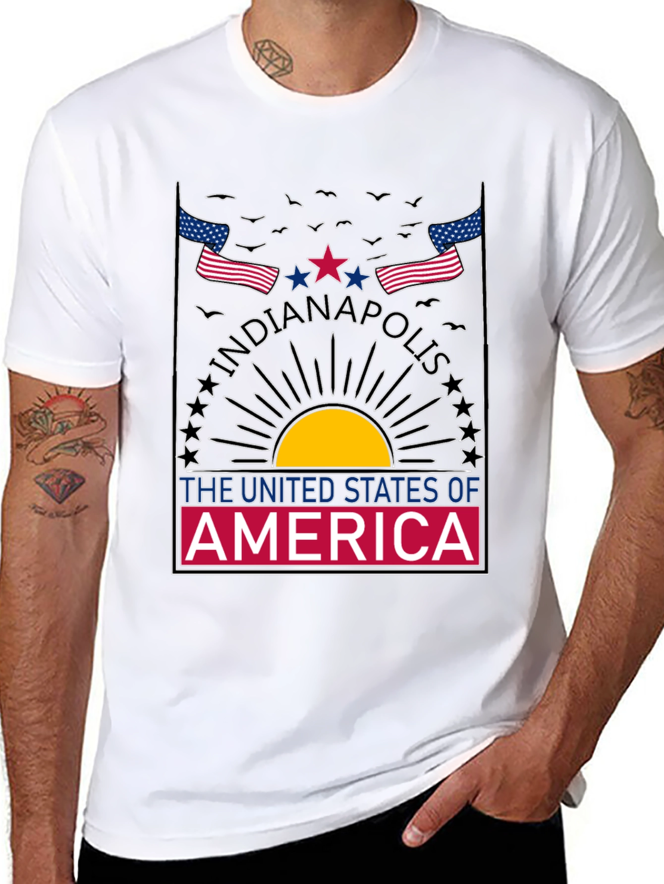 Indianapolis USA Graphic T-Shirt