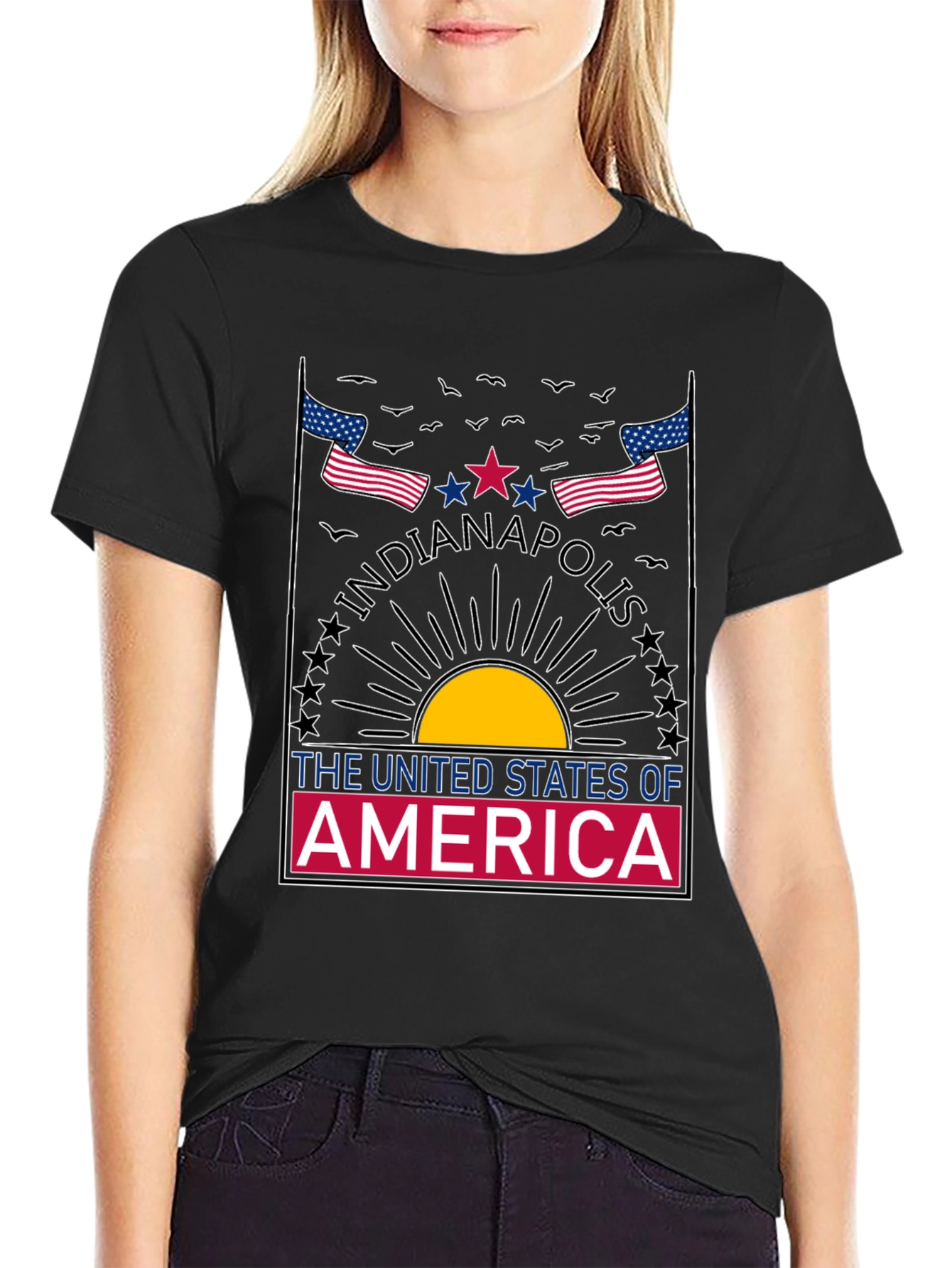 Indianapolis USA Graphic T-Shirt