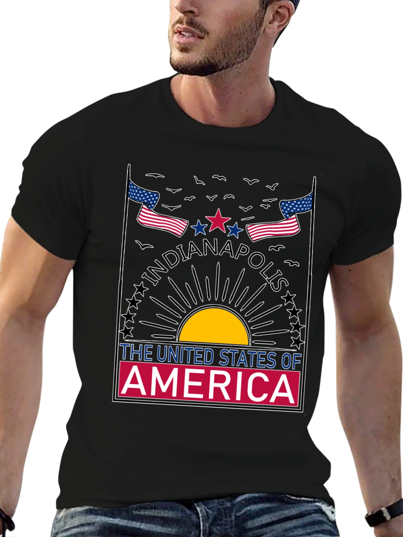 Indianapolis USA Graphic T-Shirt
