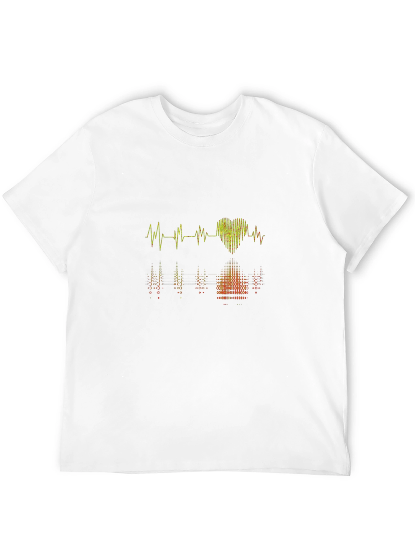 Heartbeat Rhythm Graphic Tee - Modern Style