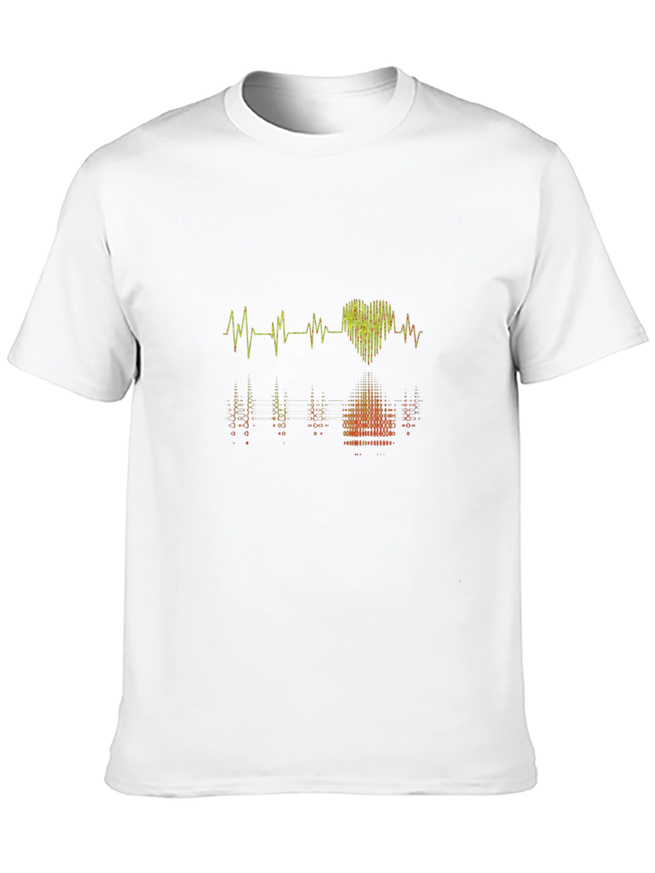 Heartbeat Rhythm Graphic Tee - Modern Style