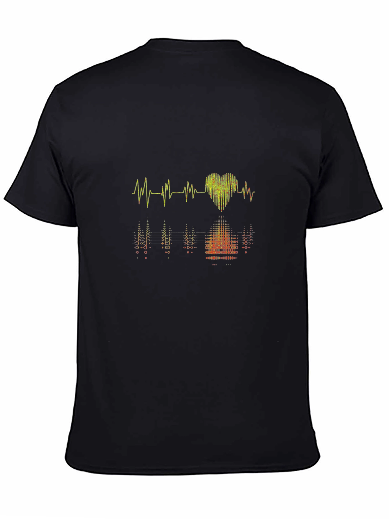 Heartbeat Rhythm Graphic Tee - Modern Style