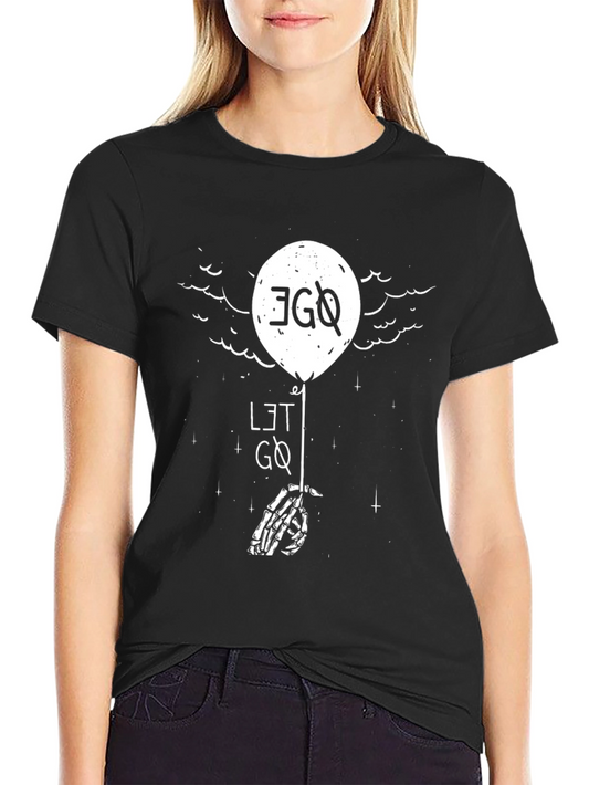 Ego Let Go Graphic Tee - Black Cotton T-Shirt