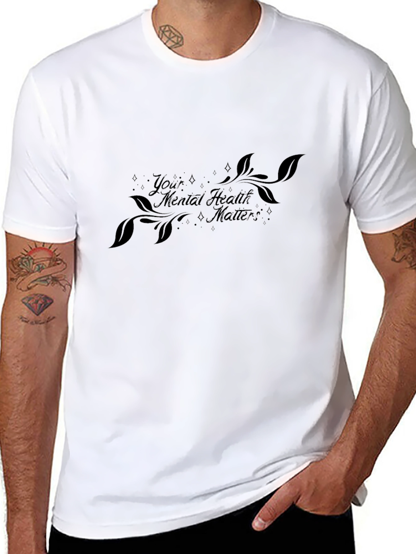Mental Health Matters Black Tee