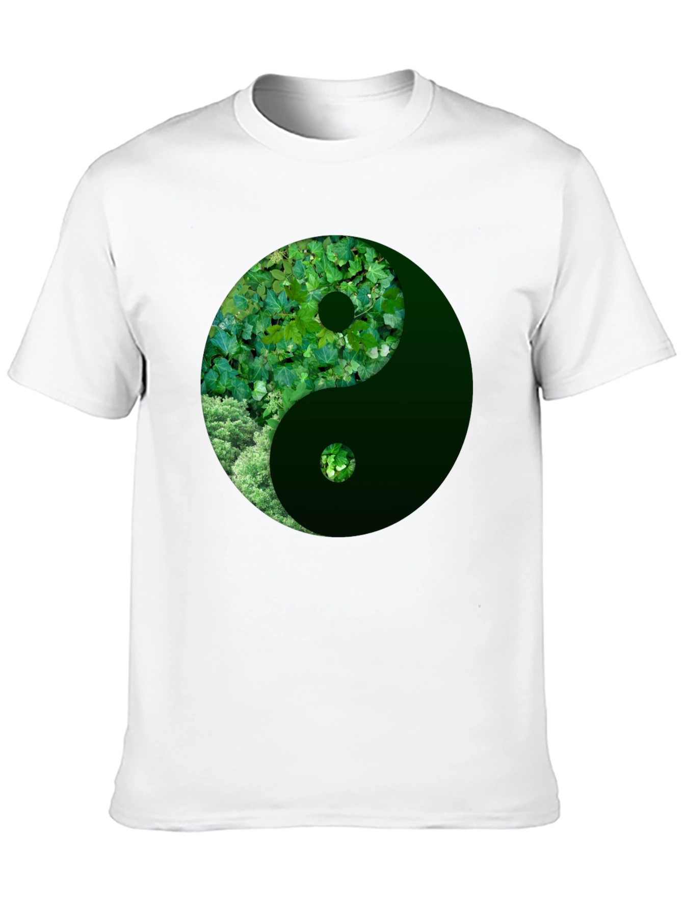 Nature Yin Yang Graphic Tee - Casual Style