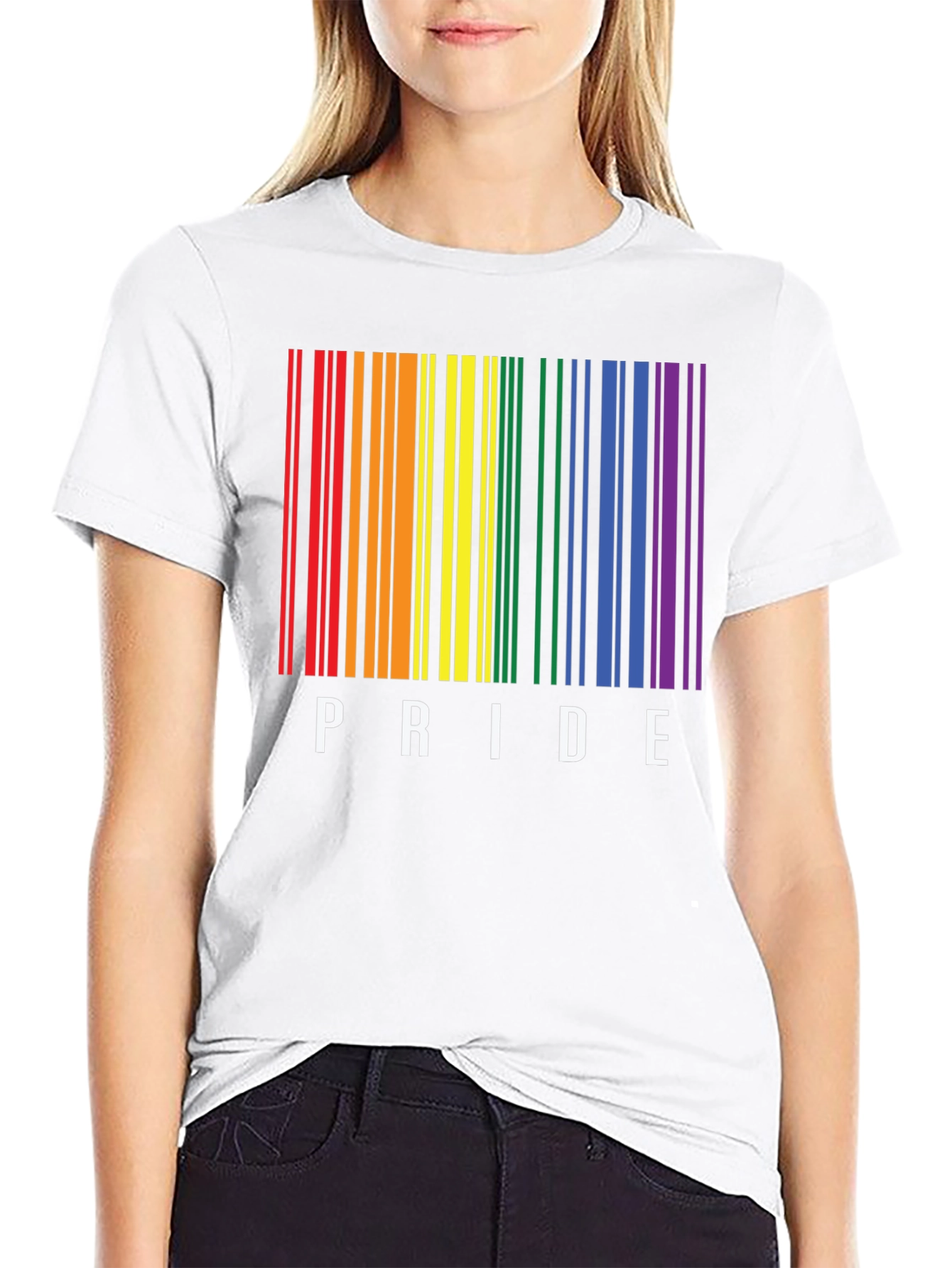 Pride Barcode Graphic T-Shirt