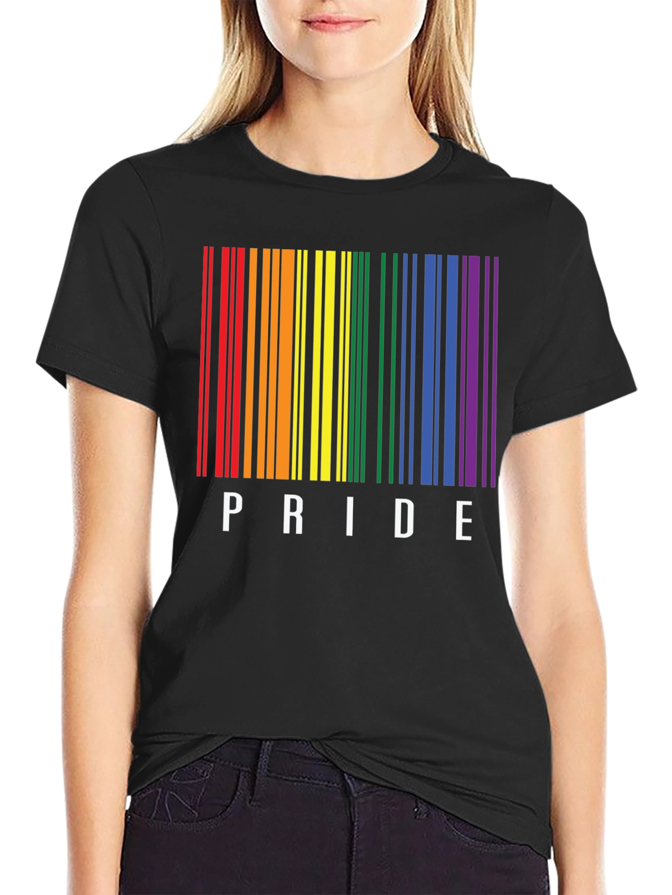 Pride Barcode Graphic T-Shirt