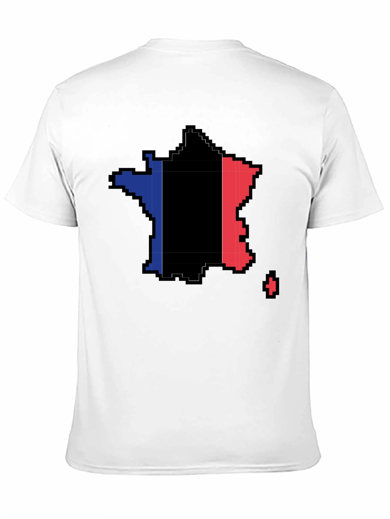 Pixel France Flag T-Shirt - Retro Gaming Style