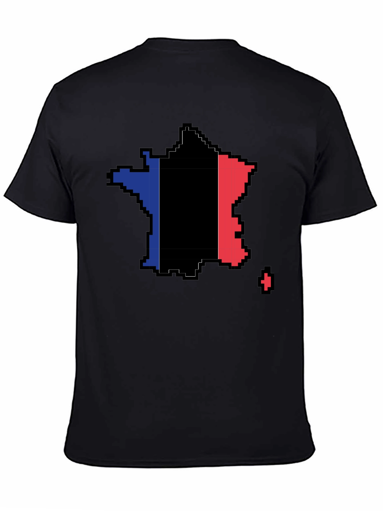 Pixel France Flag T-Shirt - Retro Gaming Style