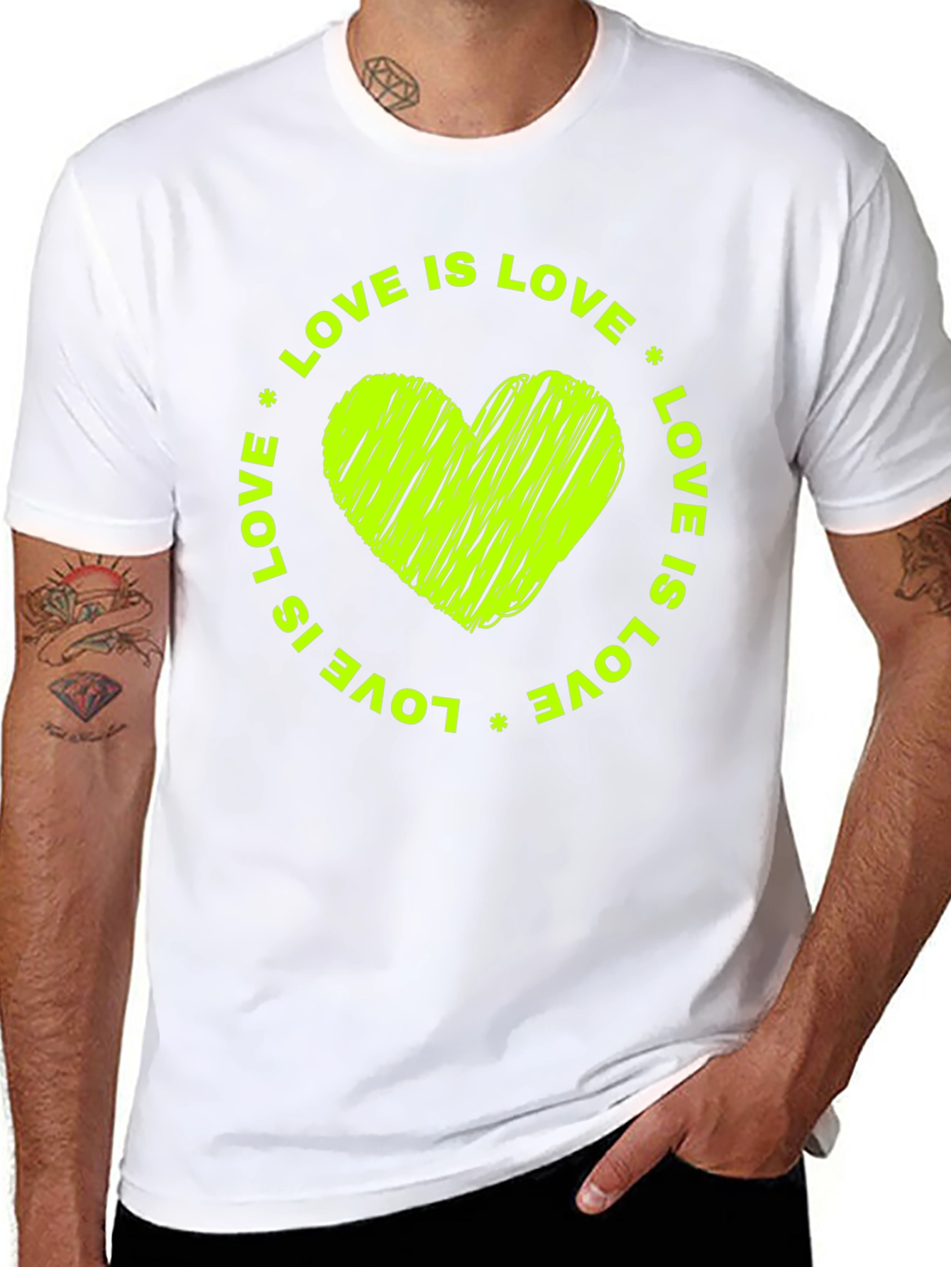 Love is Love Heart Graphic T-Shirt