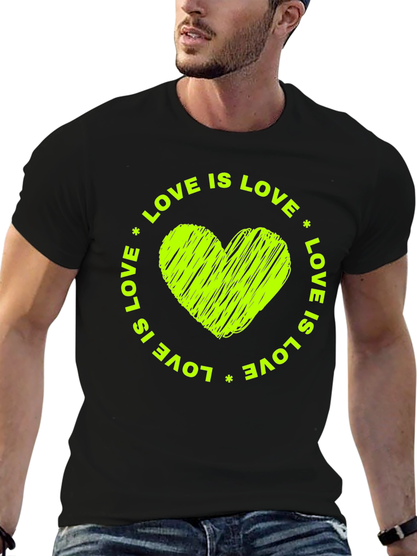 Love is Love Heart Graphic T-Shirt