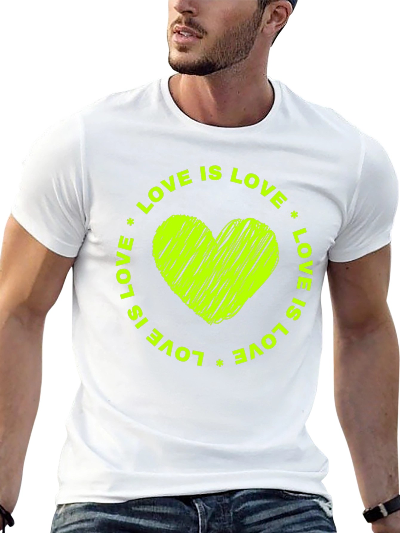 Love is Love Heart Graphic T-Shirt