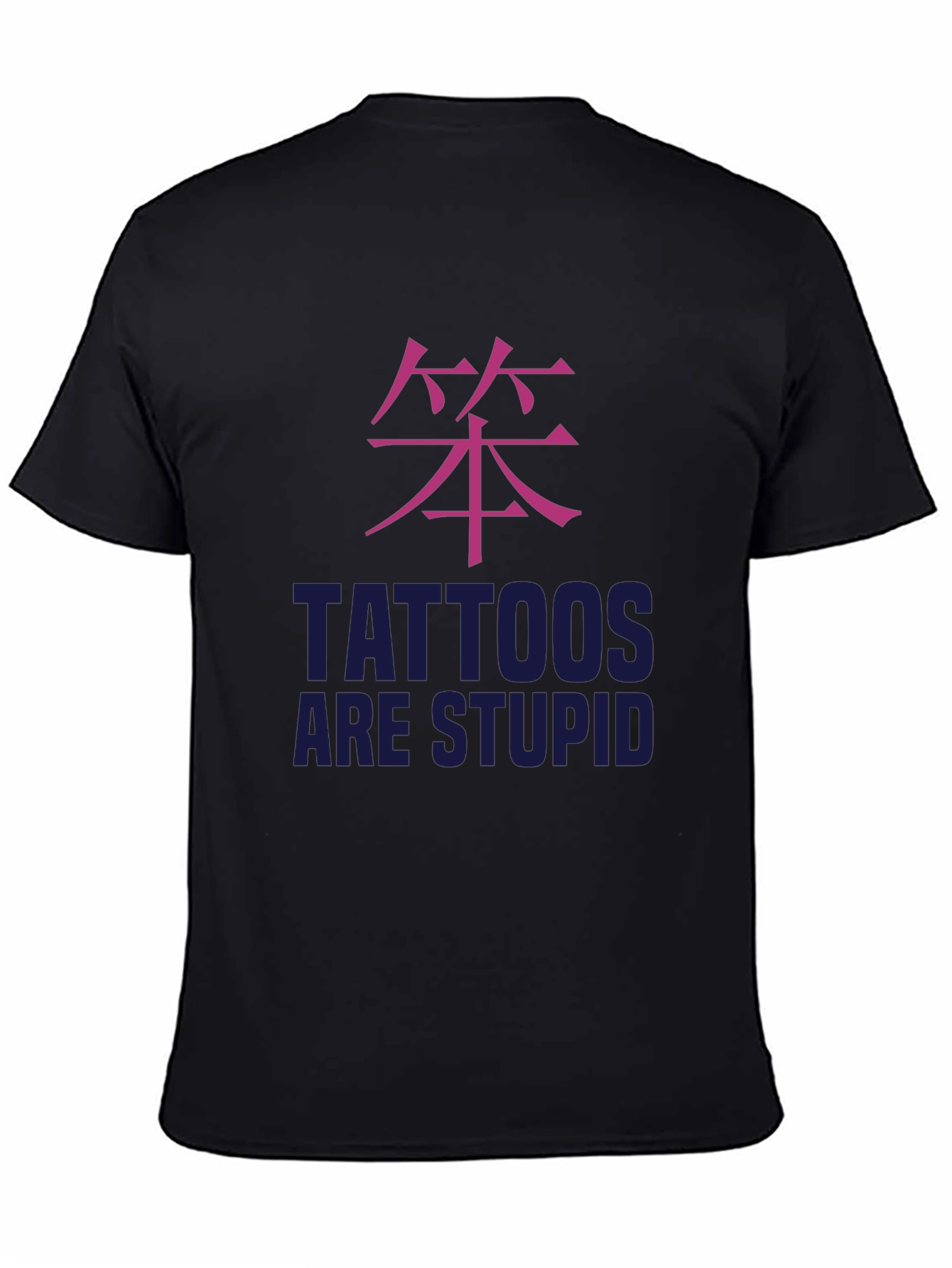 Tattoos Are Stupid Graphic Tee - Black