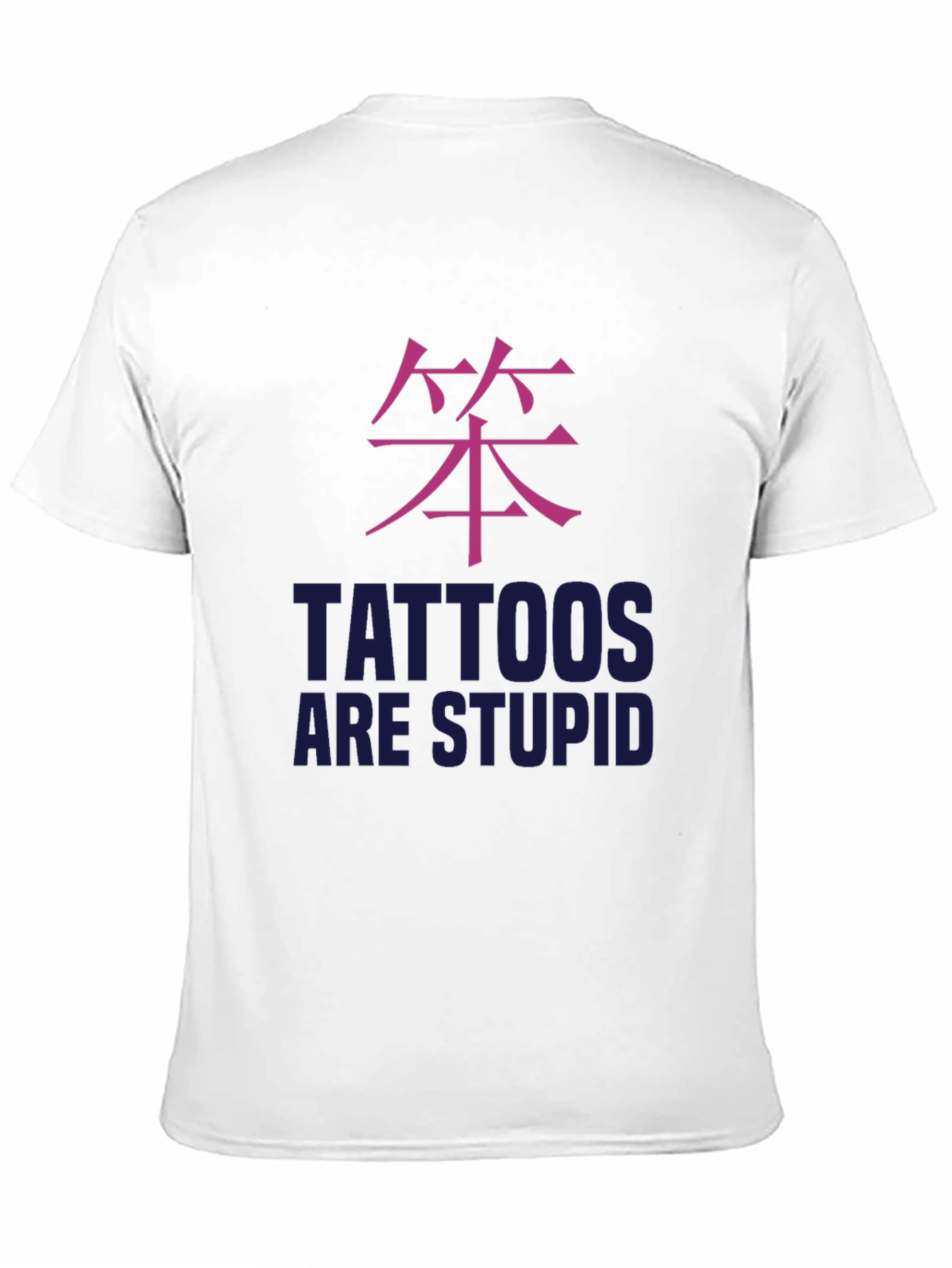 Tattoos Are Stupid Graphic Tee - Black