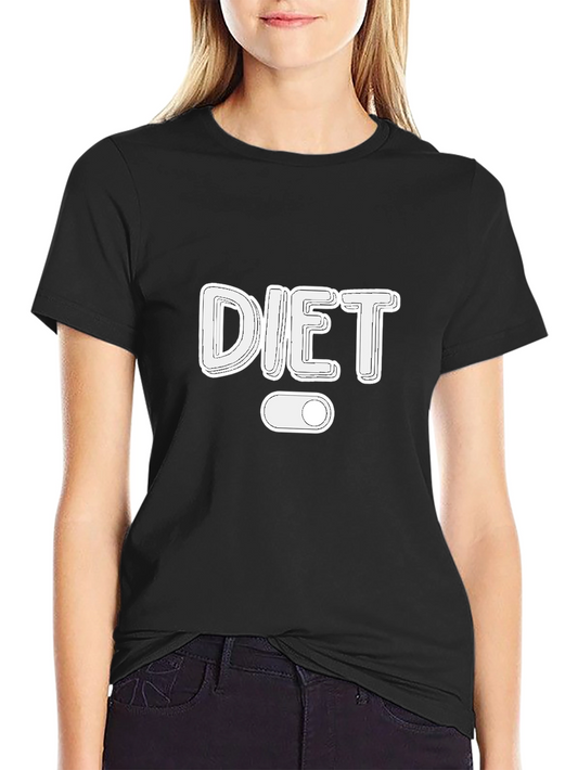 Diet Mode On Black T-Shirt