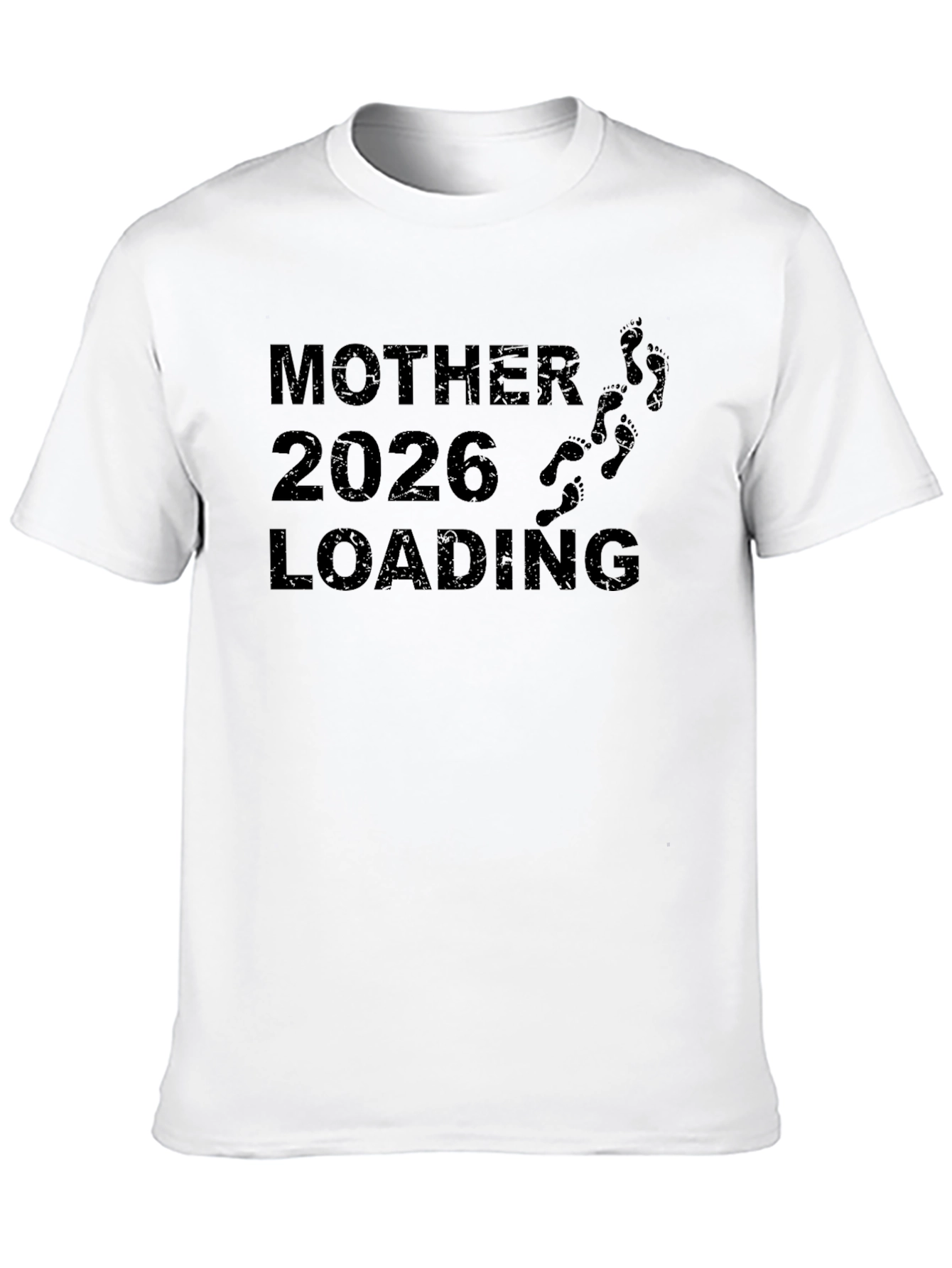 Mother 2026 Loading T-Shirt Pregnancy Announcement Tee