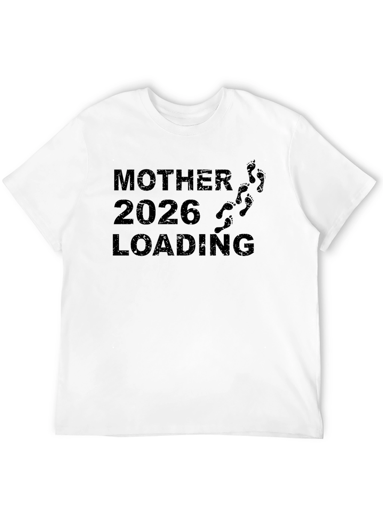 Mother 2026 Loading T-Shirt Pregnancy Announcement Tee
