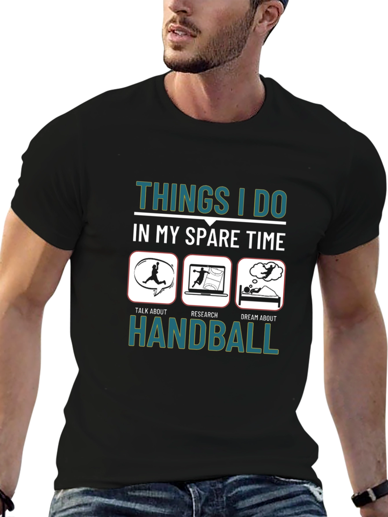Handball Spare Time Hobby Graphic T-Shirt