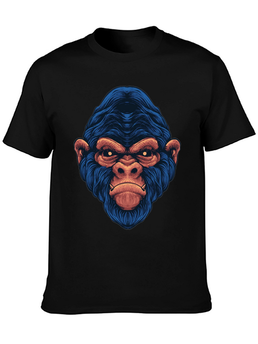 Graphic Gorilla Tee - Bold Ape Design Black T-Shirt