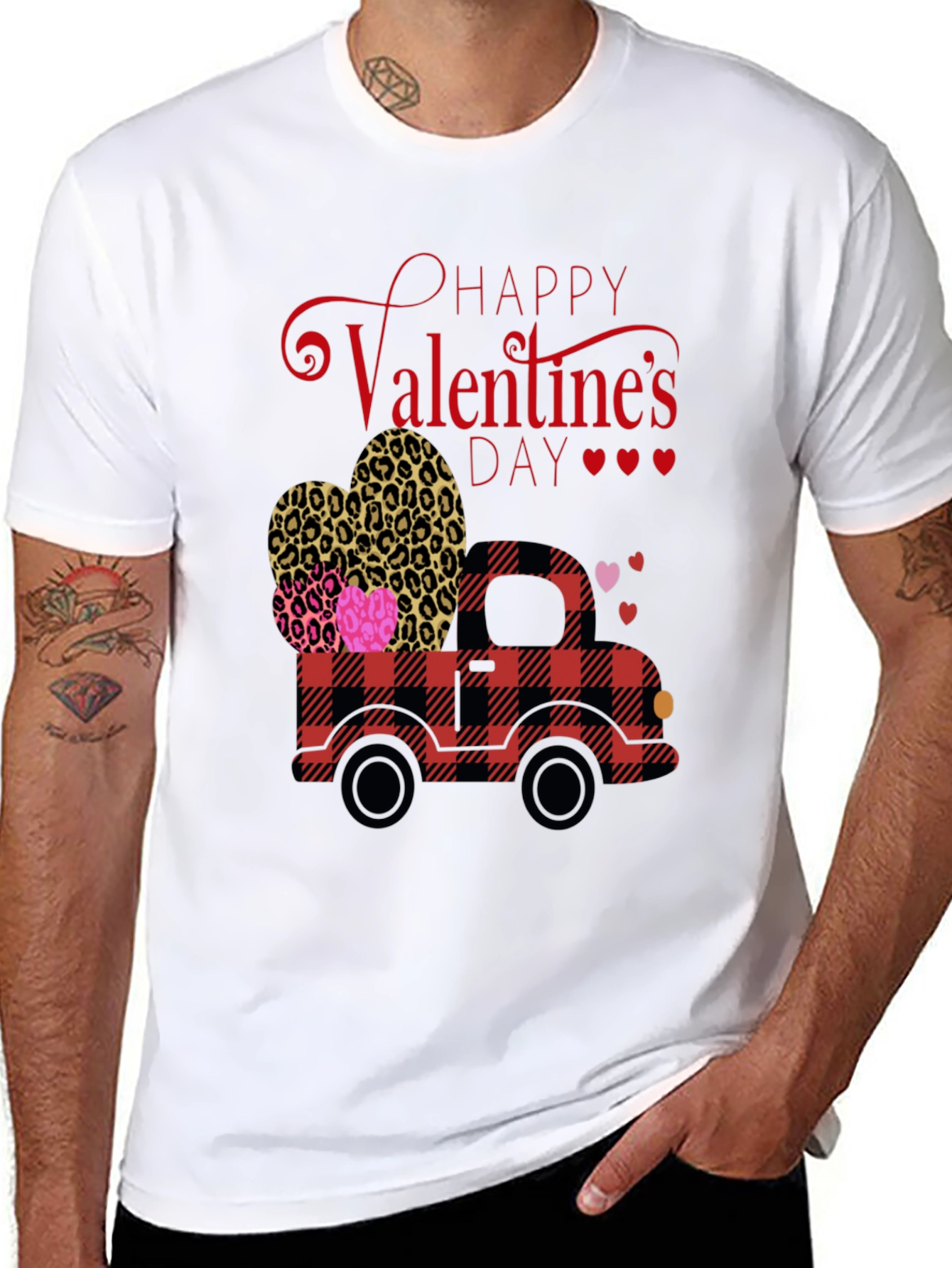 Valentines Day Truck Graphic Tee
