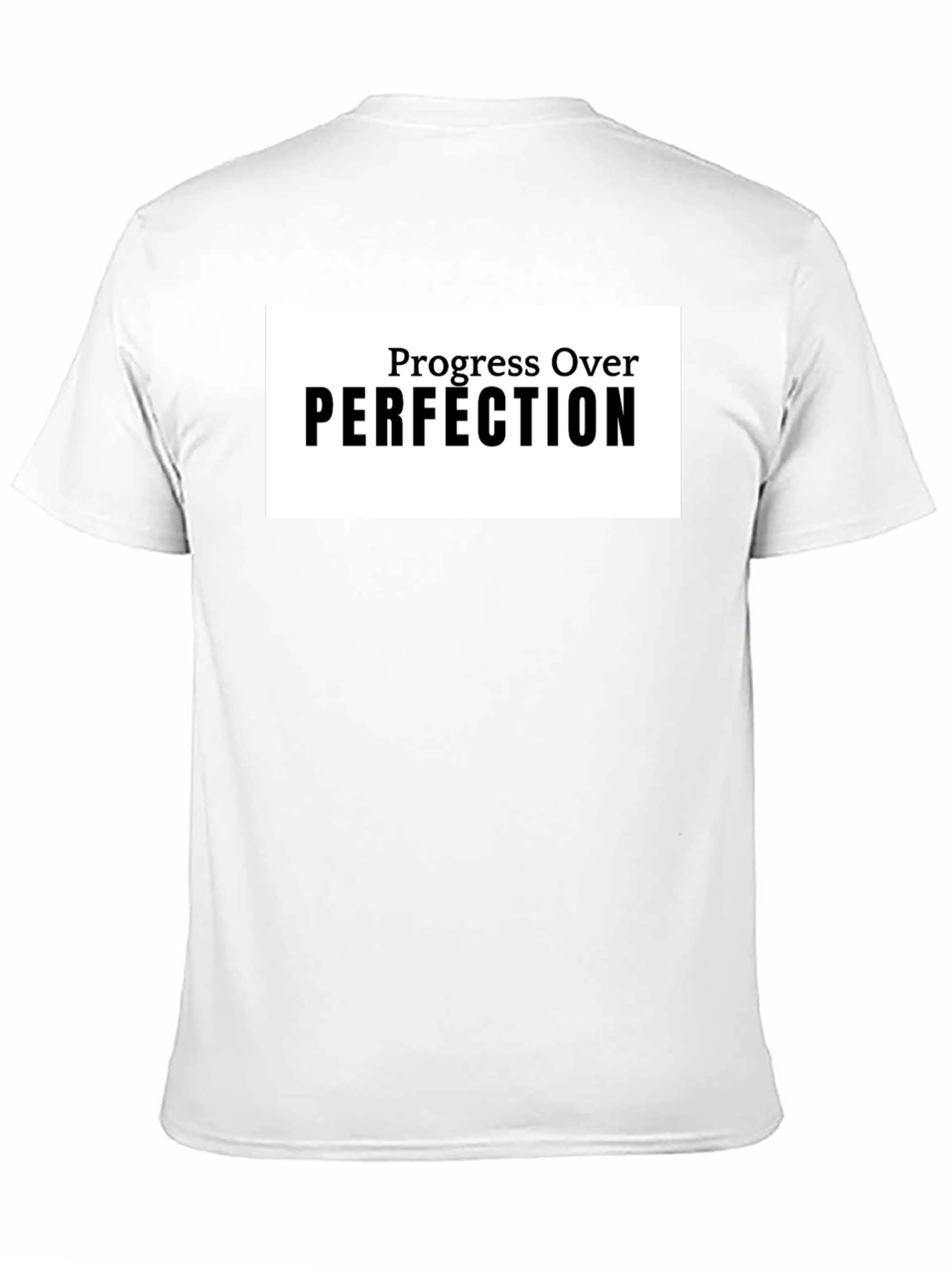 Progress Over Perfection Black T-Shirt
