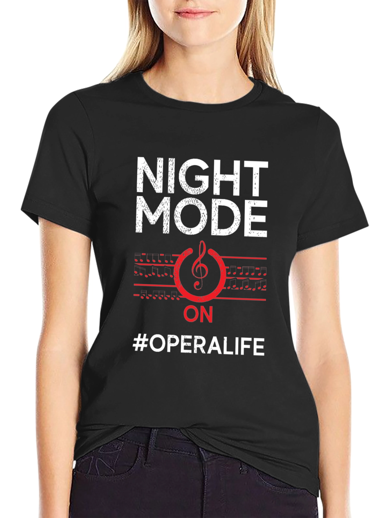 Night Mode Opera Life T-Shirt - Music Lover Tee