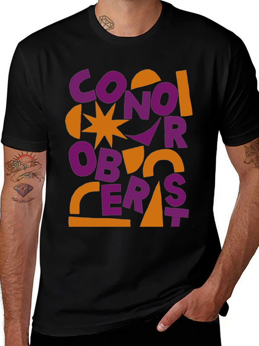 Conor Oberst Graphic Tee - Abstract Style