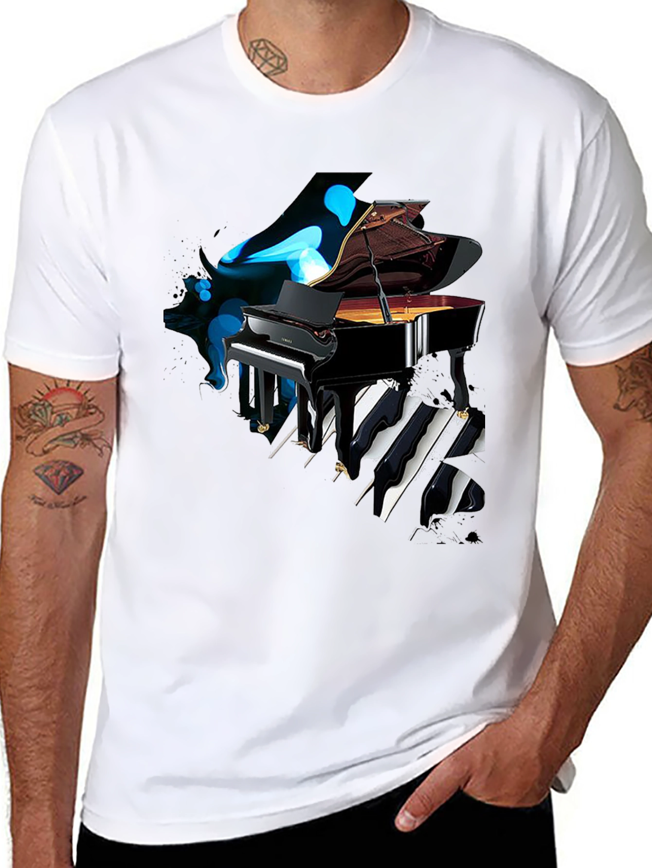 Piano Keys T-Shirt - Unique Music Lover Tee