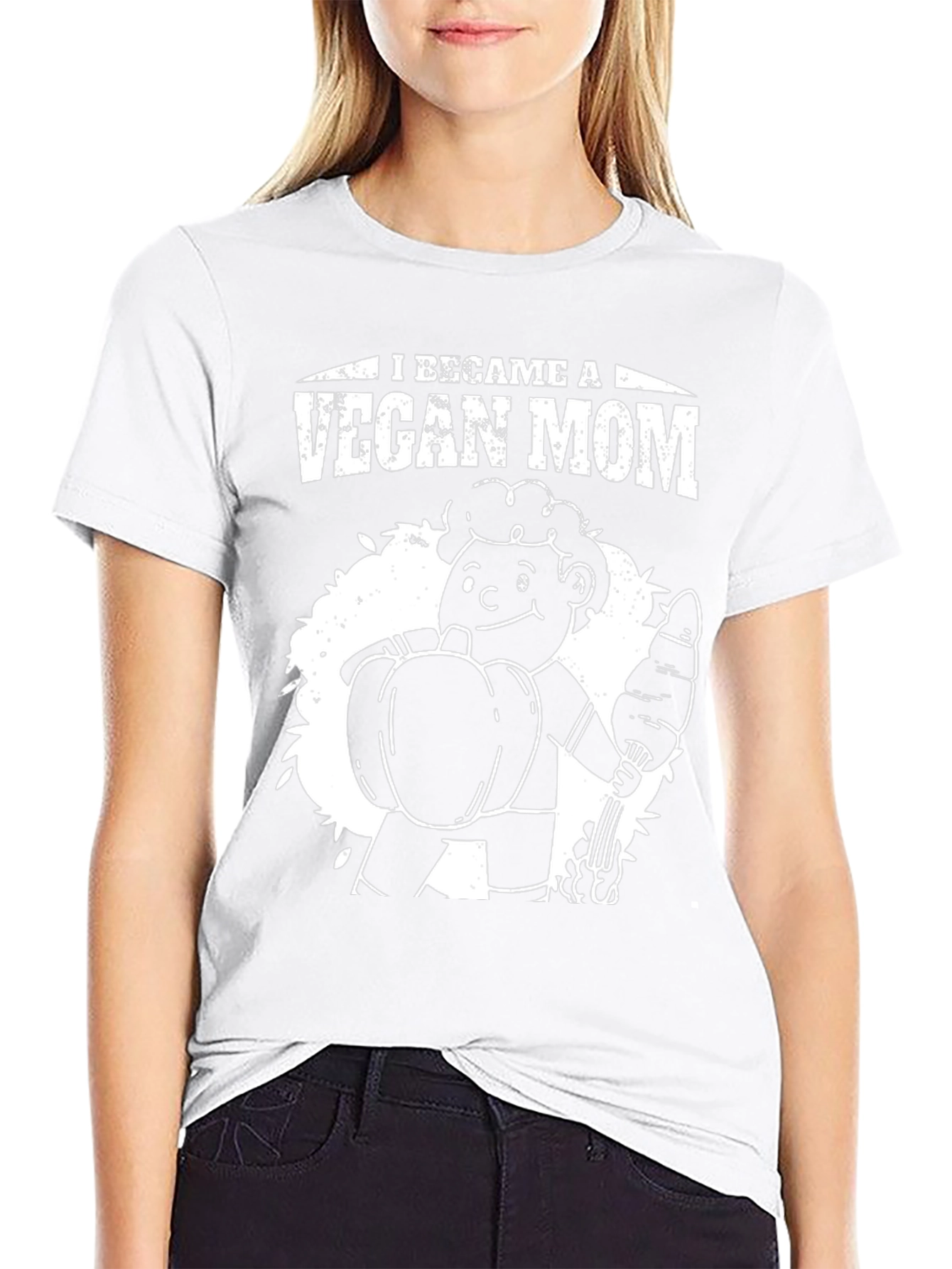 Vegan Mom T-Shirt - Unisex Black Graphic Tee