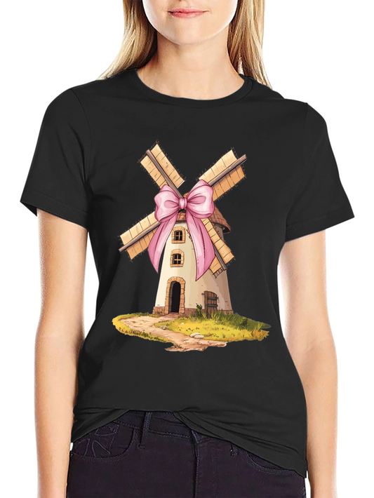 Whimsical Windmill Graphic Tee