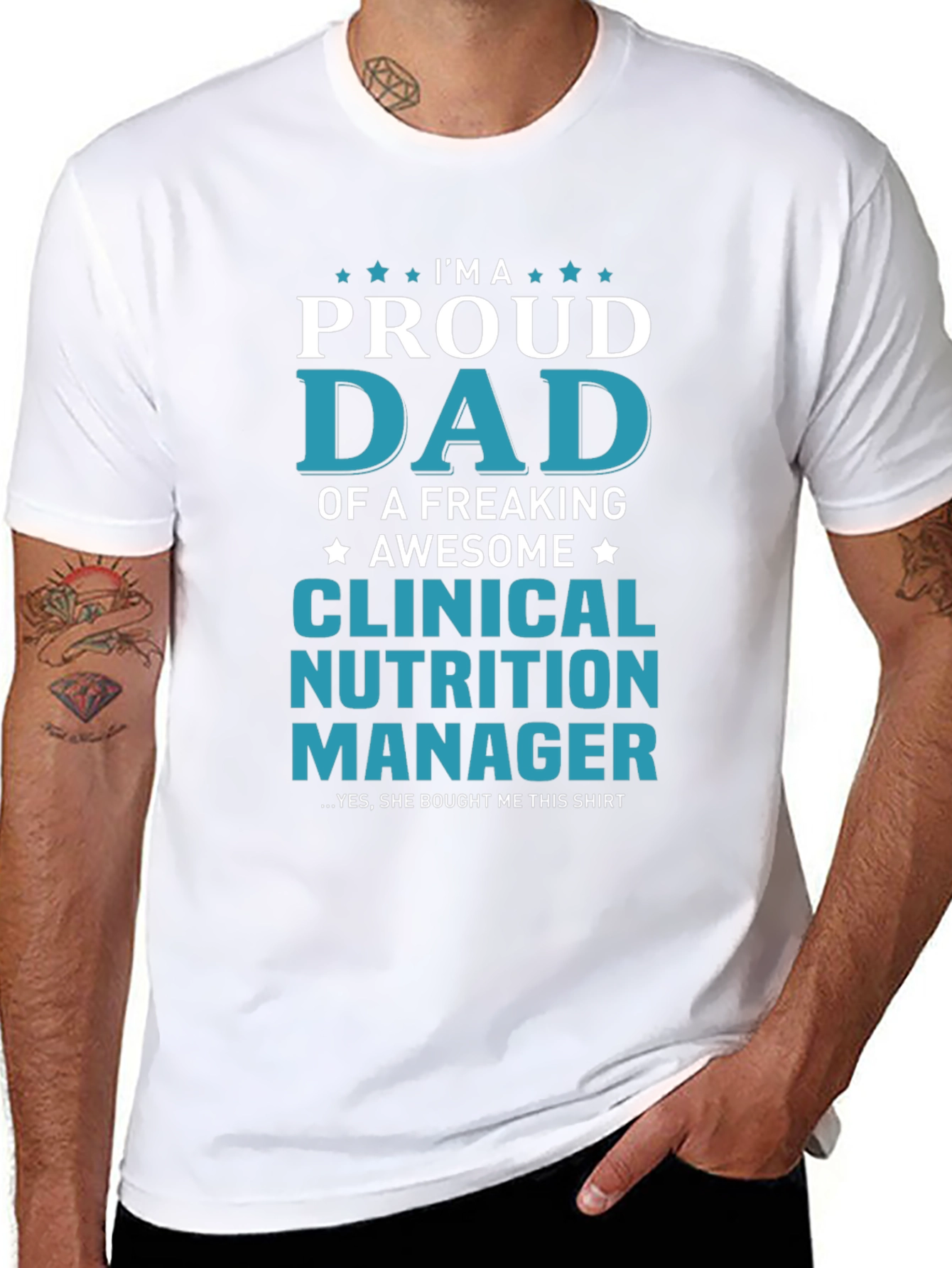Proud Dad Clinical Nutrition Manager T-Shirt