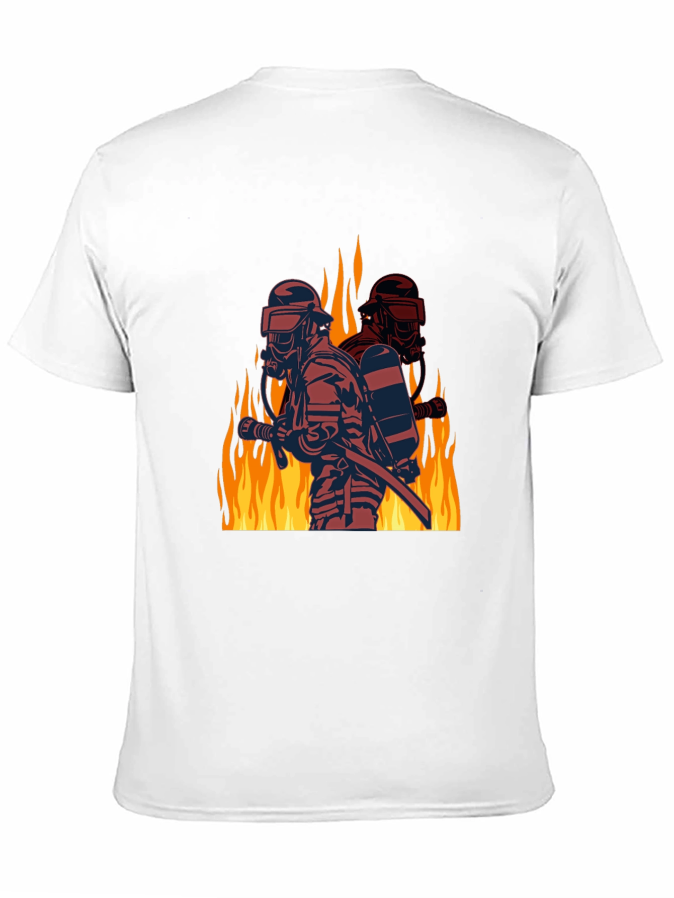Firefighter Graphic Tee - Black Cotton Blend