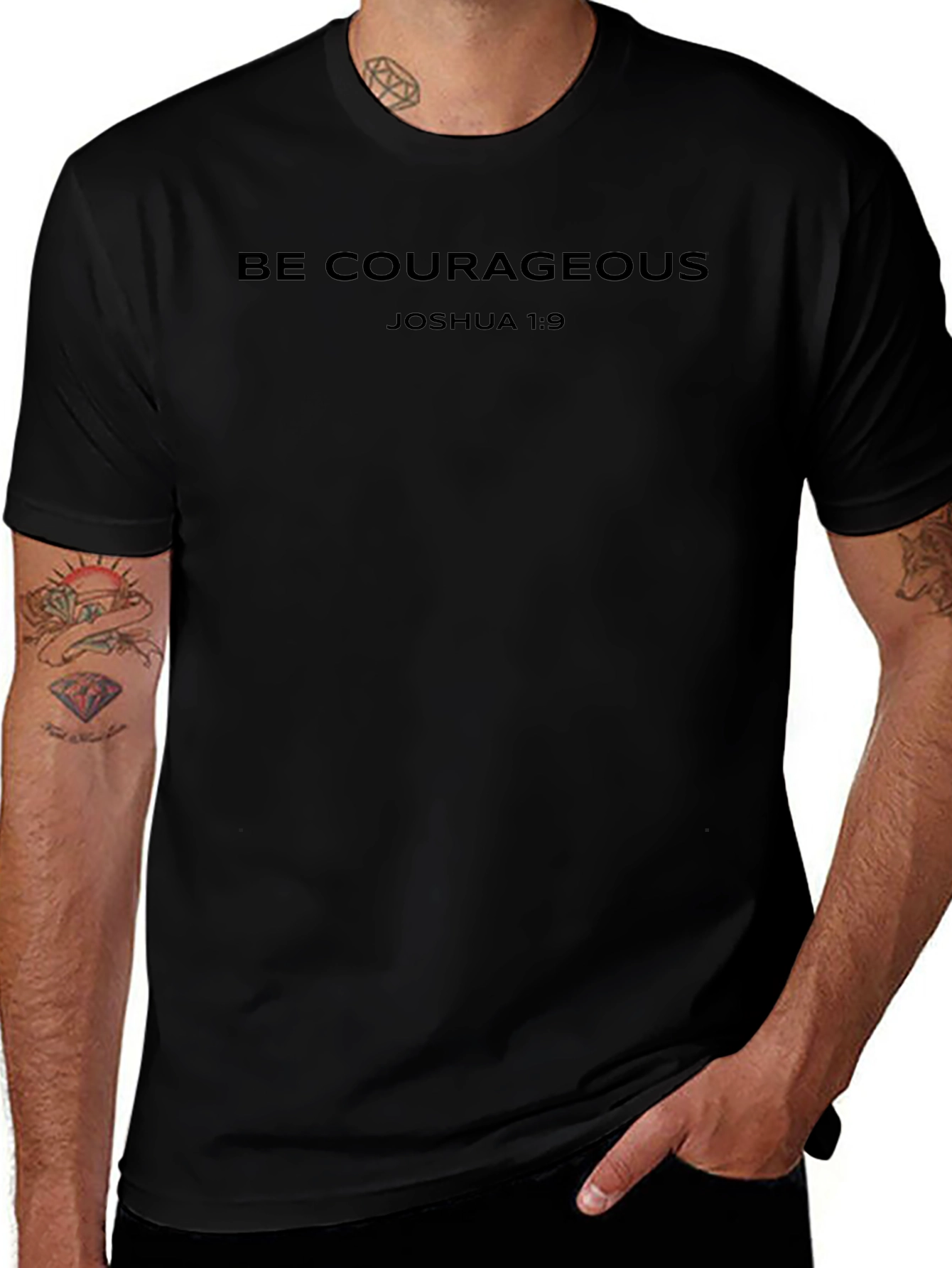 Be Courageous T-Shirt - Joshua 1:9 Graphic Tee