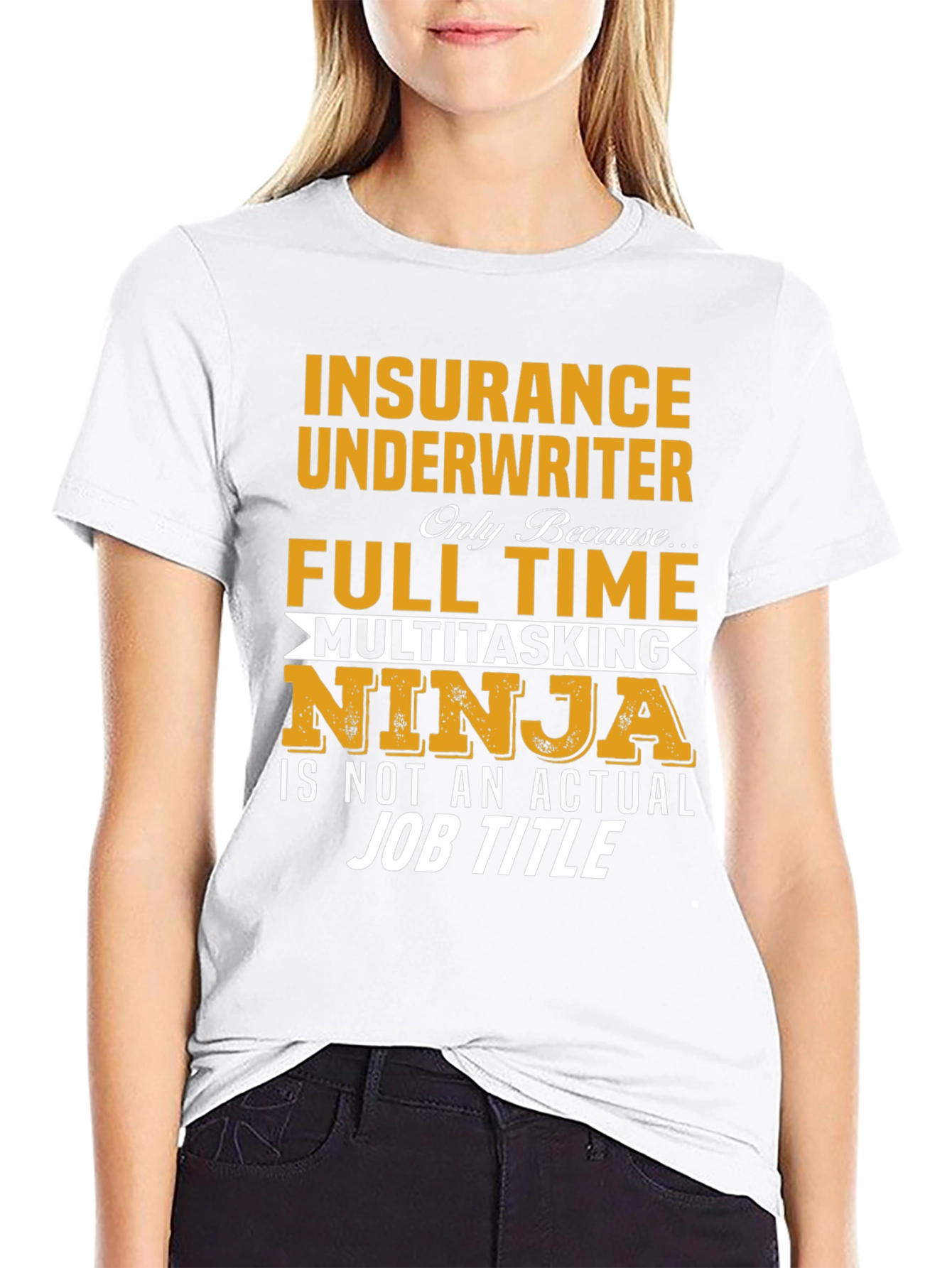 Insurance Underwriter Multitasking Ninja Graphic T-Shirt
