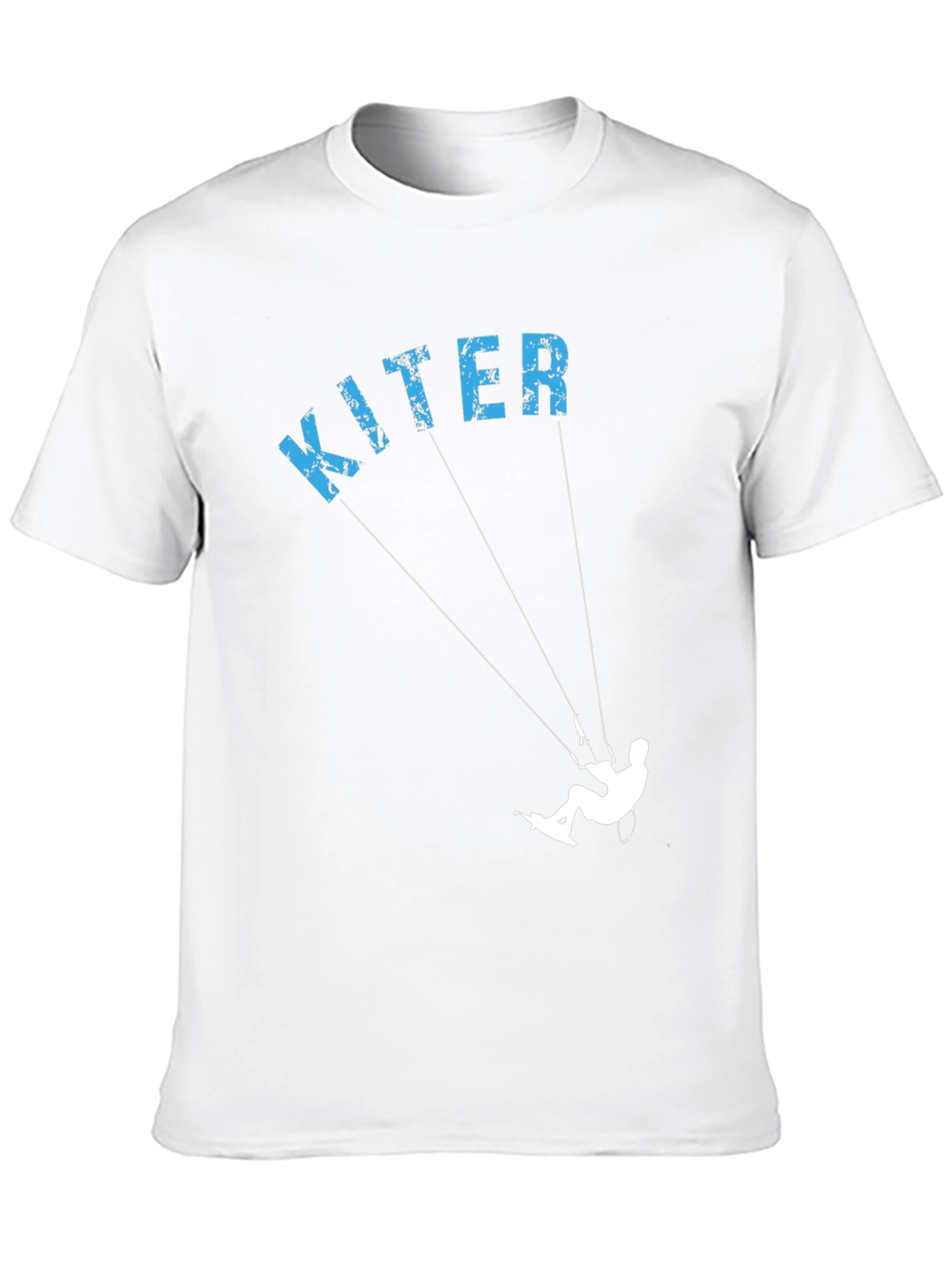 Kiter Graphic Tee - Black Cotton T-Shirt