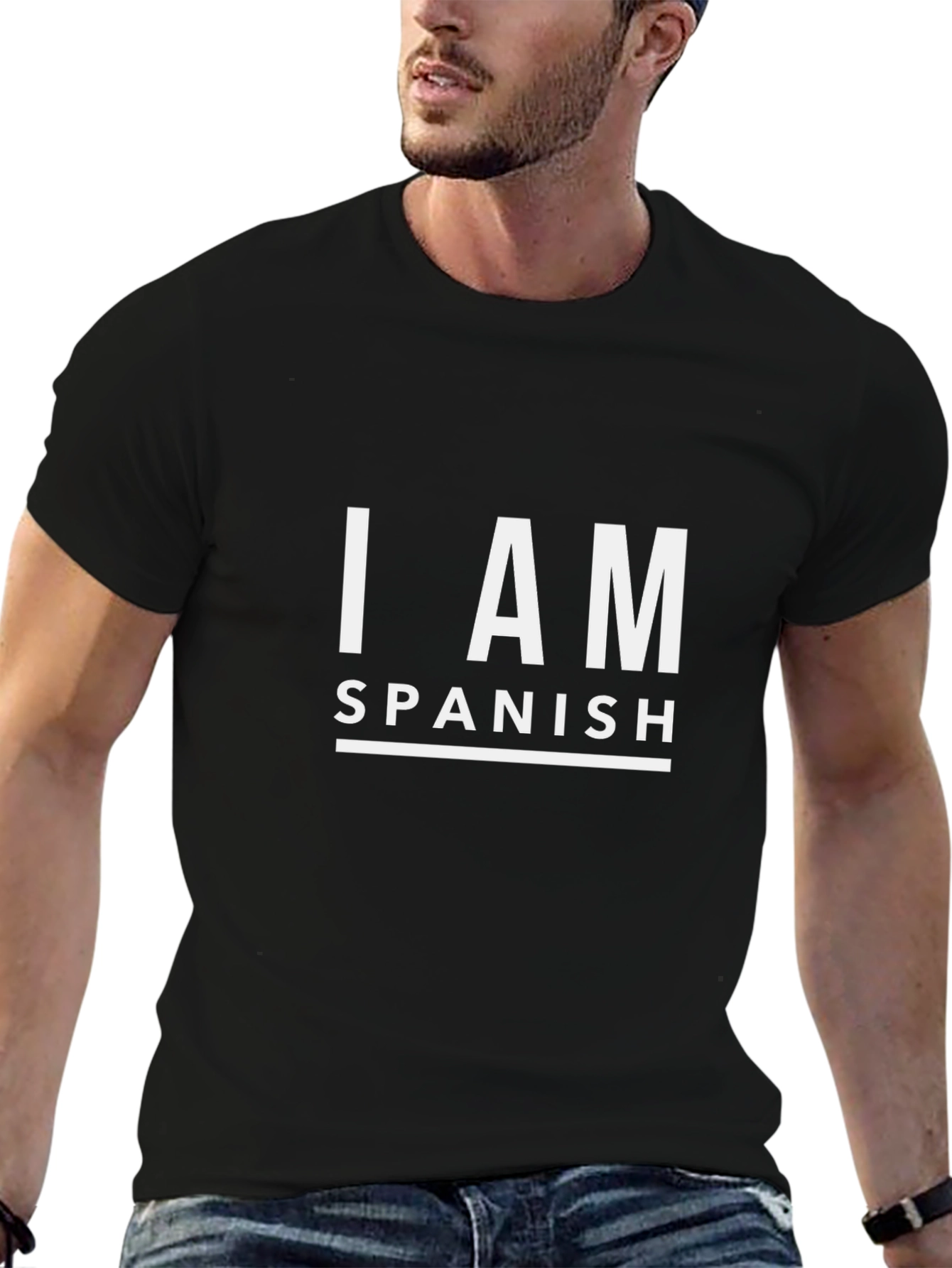 I AM SPANISH Graphic T-Shirt - Black