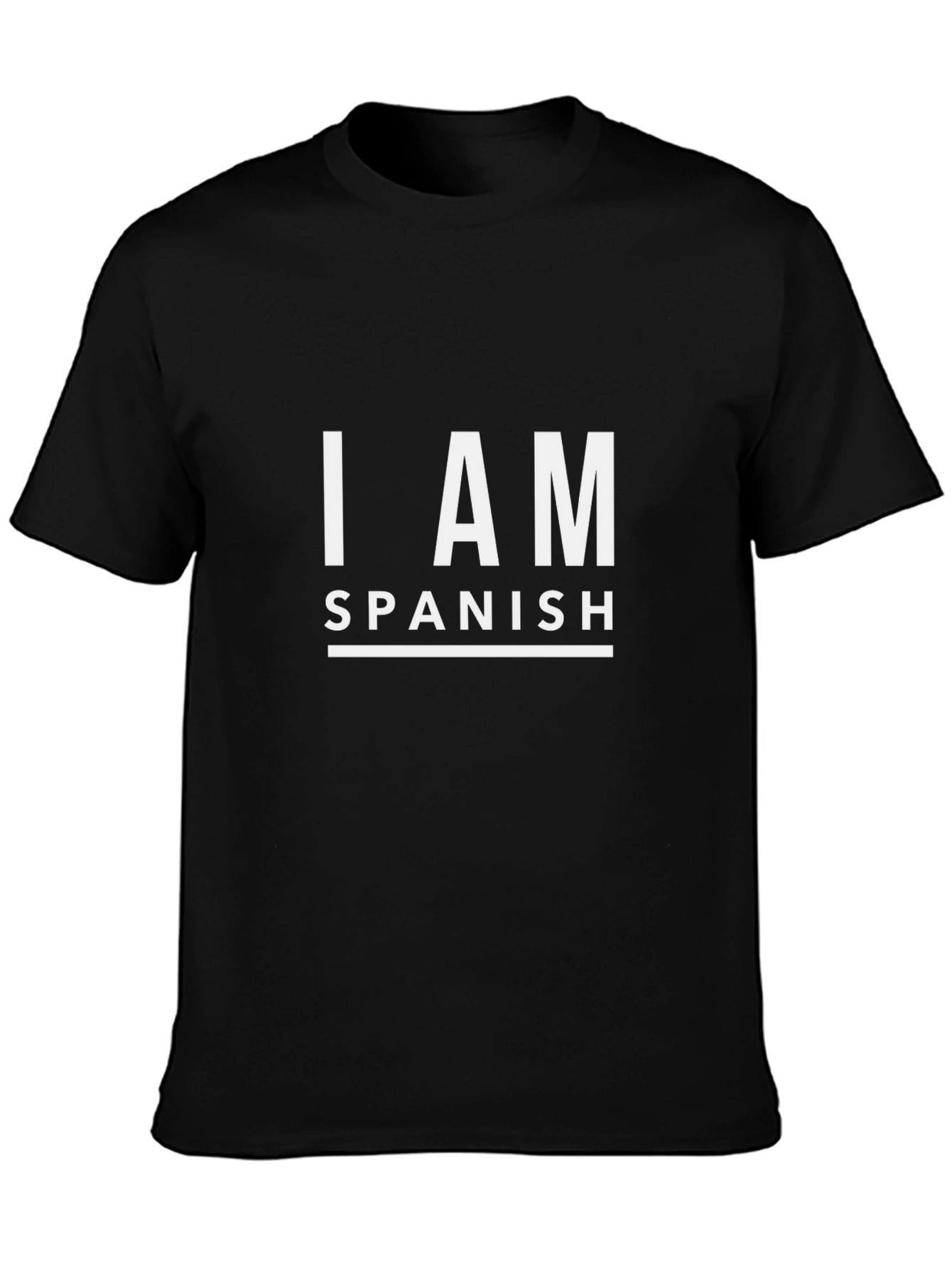 I AM SPANISH Graphic T-Shirt - Black