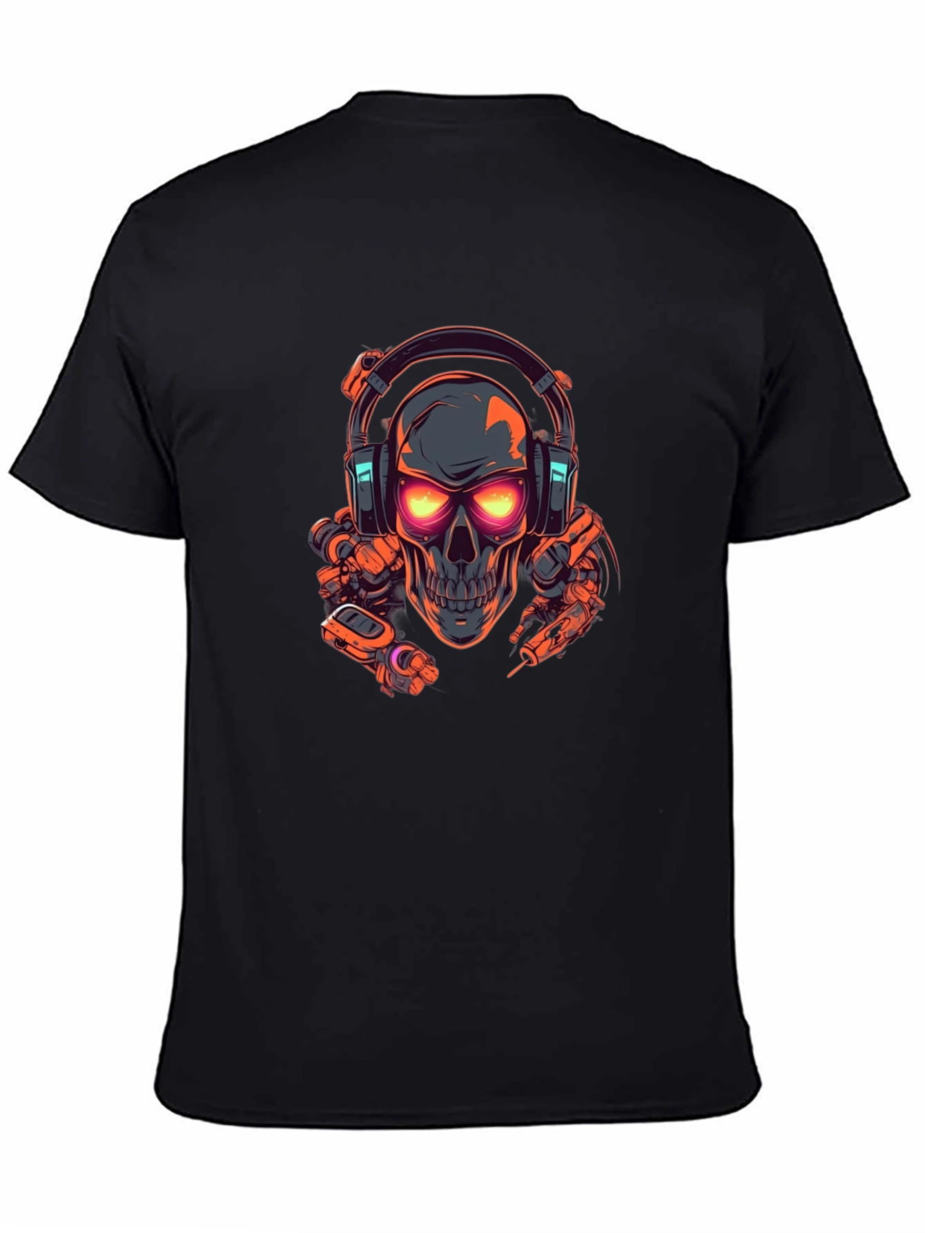 Skull Headphone Graphic T-Shirt