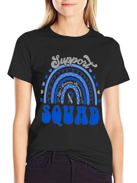 Diabetes Awareness Support Squad T-Shirt