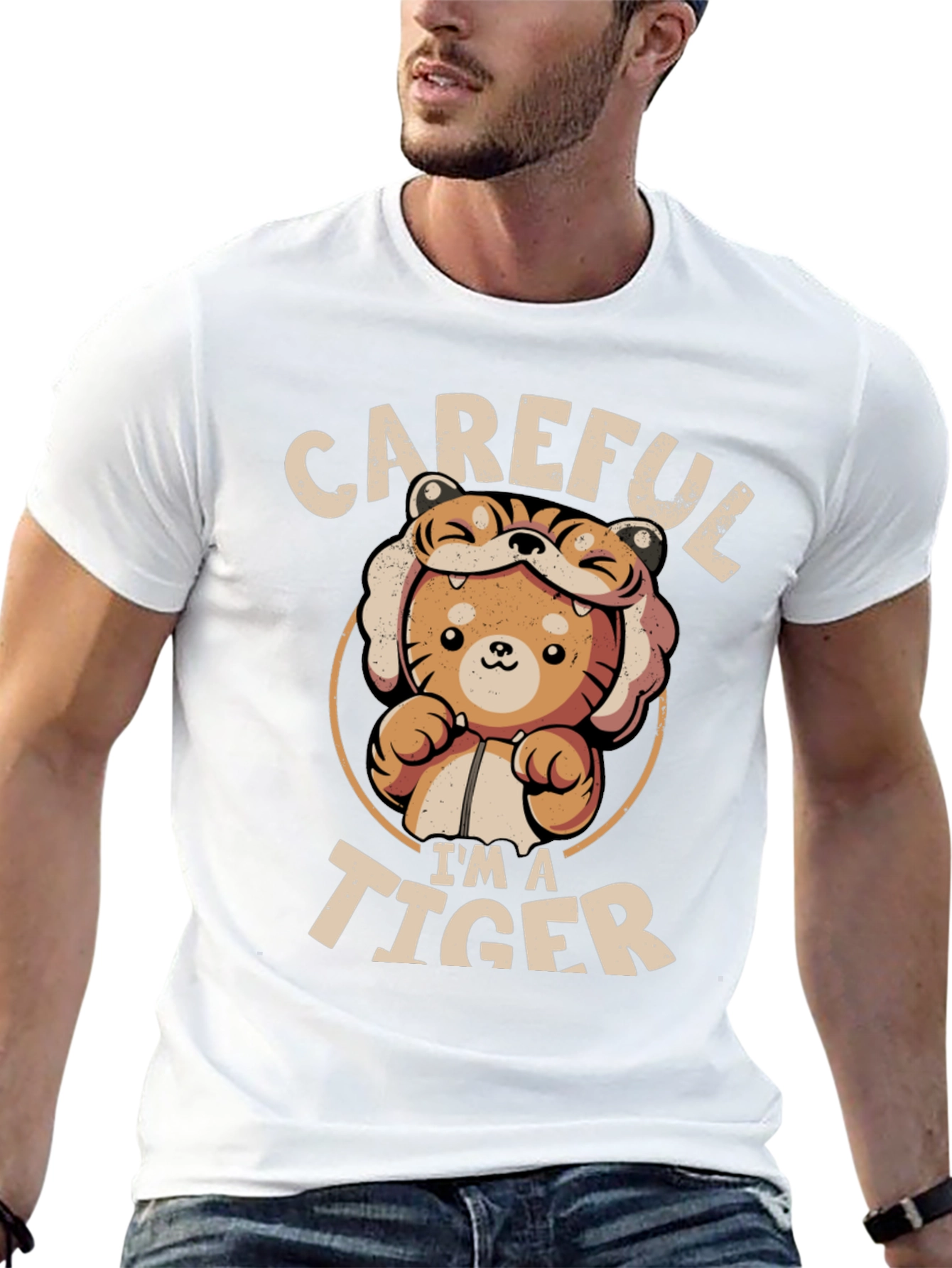 Cute Tiger Costume T-Shirt - Careful Im A Tiger