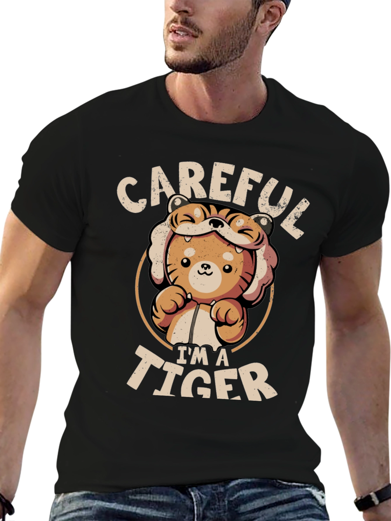 Cute Tiger Costume T-Shirt - Careful Im A Tiger