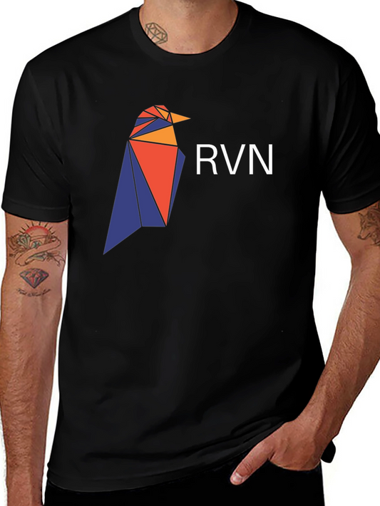 Geometric Raven T-Shirt - Crypto Design