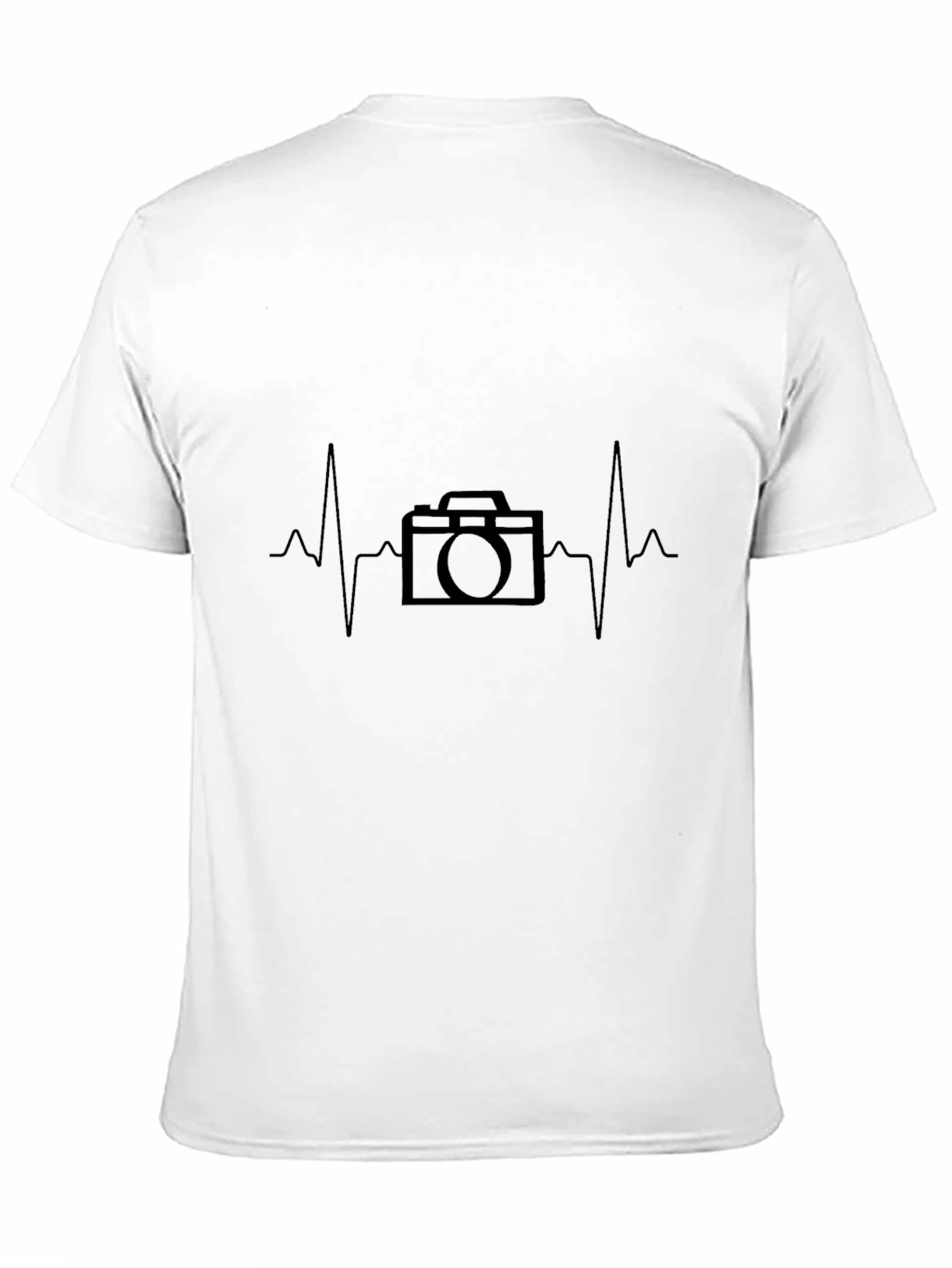 Photographer Heartbeat T-Shirt - Black