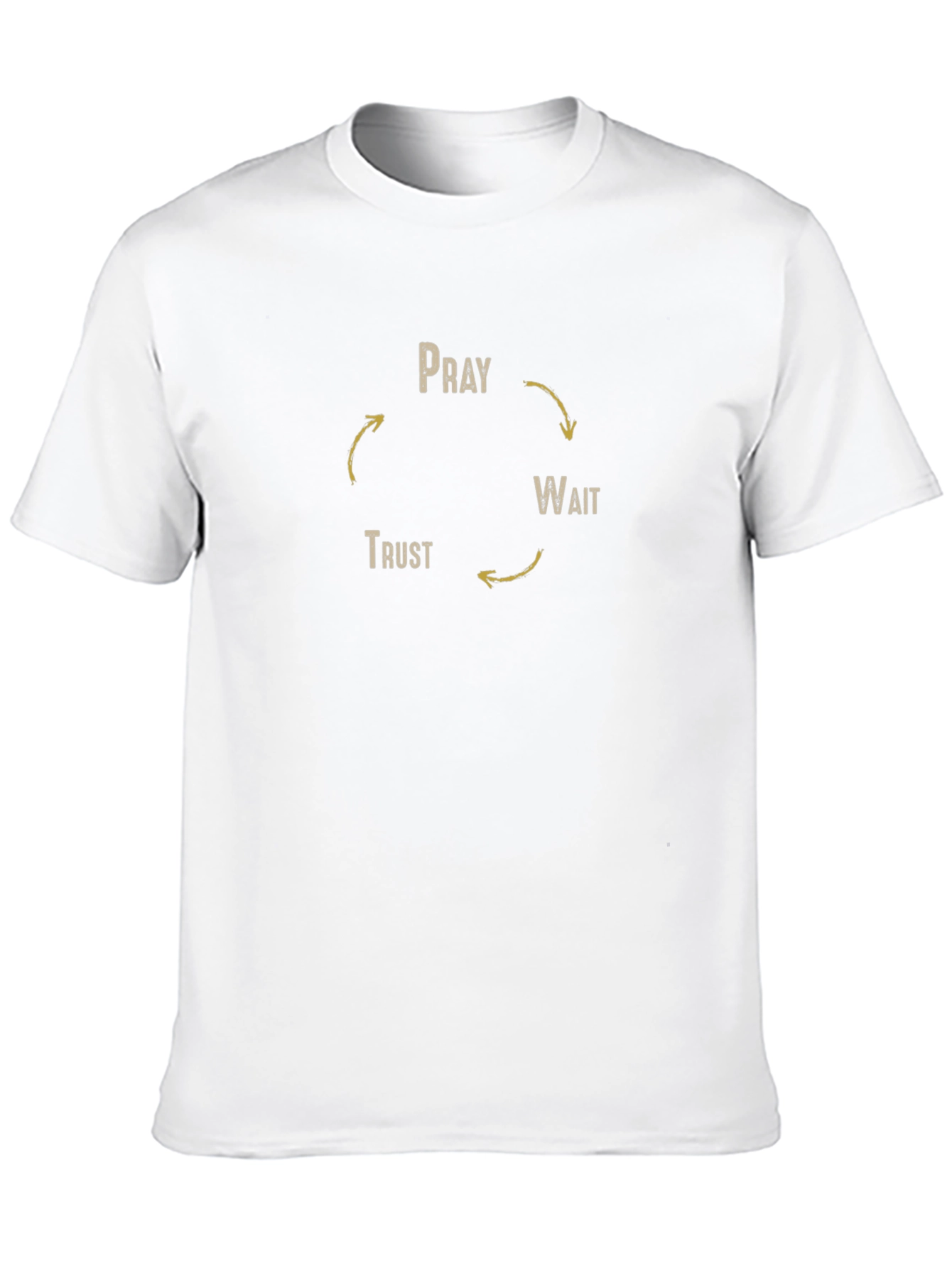 Pray Wait Trust Cycle Black T-Shirt
