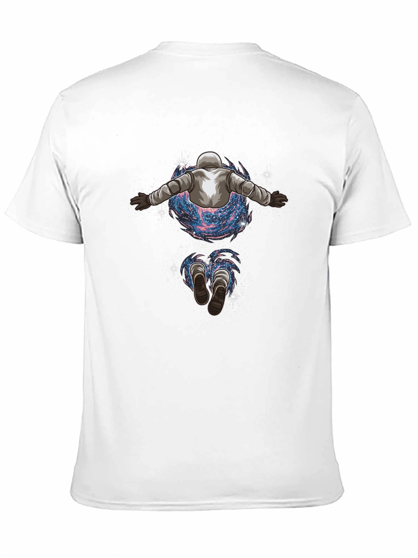 Astronaut Galaxy Black Graphic Tee