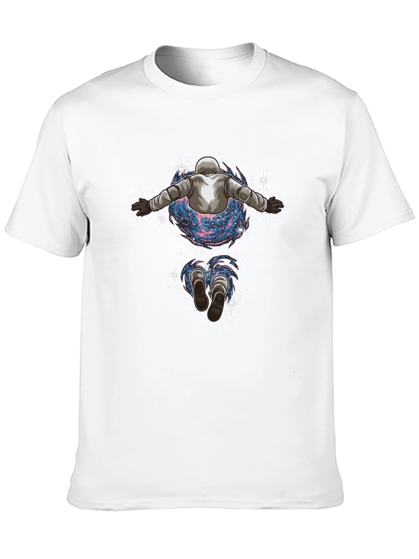Astronaut Galaxy Black Graphic Tee