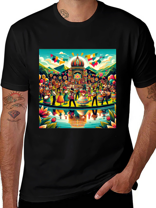 Fiesta T-Shirt: Colorful Celebration Design