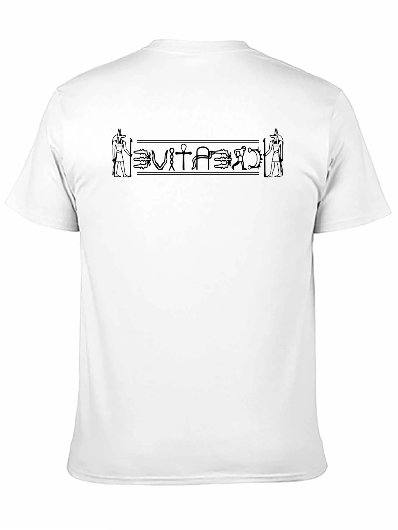 Egyptian Hieroglyphics Graphic T-Shirt - Black