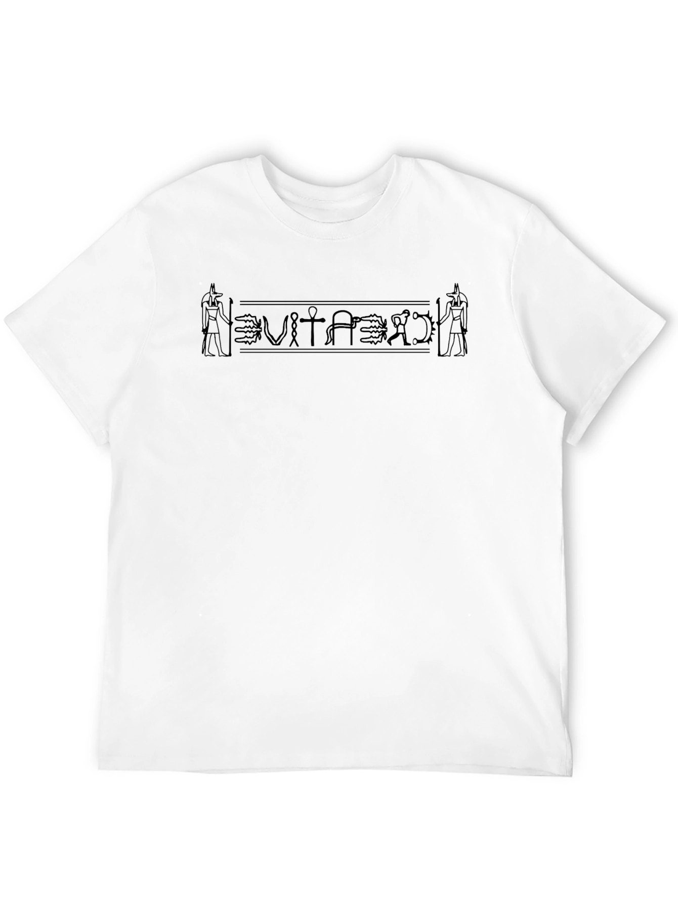 Egyptian Hieroglyphics Graphic T-Shirt - Black
